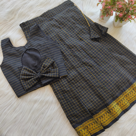 Kalyani zari cotton pattu pavadai