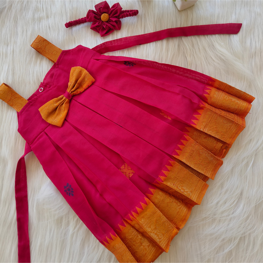 Madurai cotton baby frock