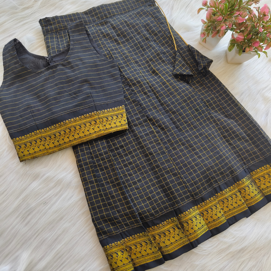 Kalyani zari cotton pattu pavadai