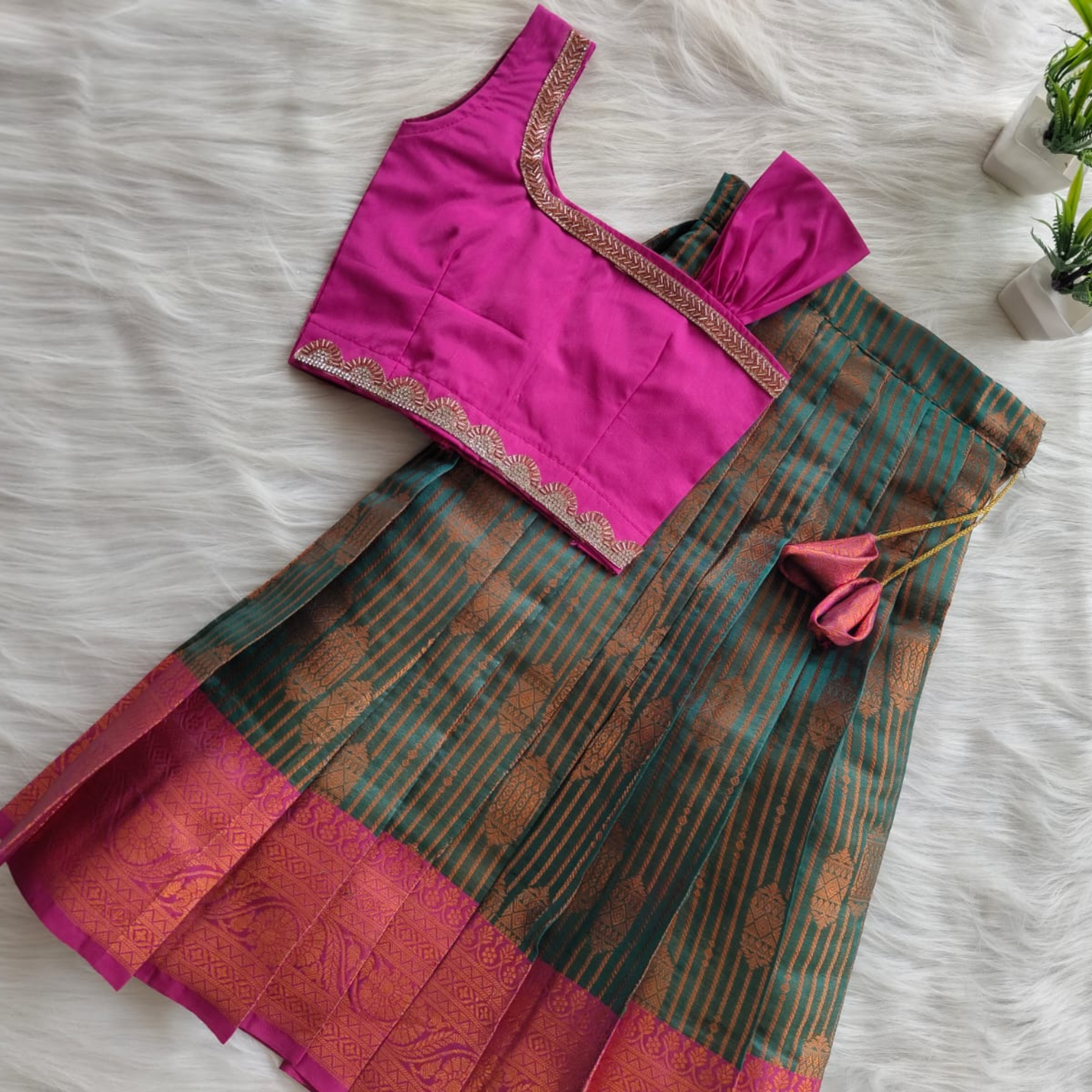 Magenta Grace Silk Set
