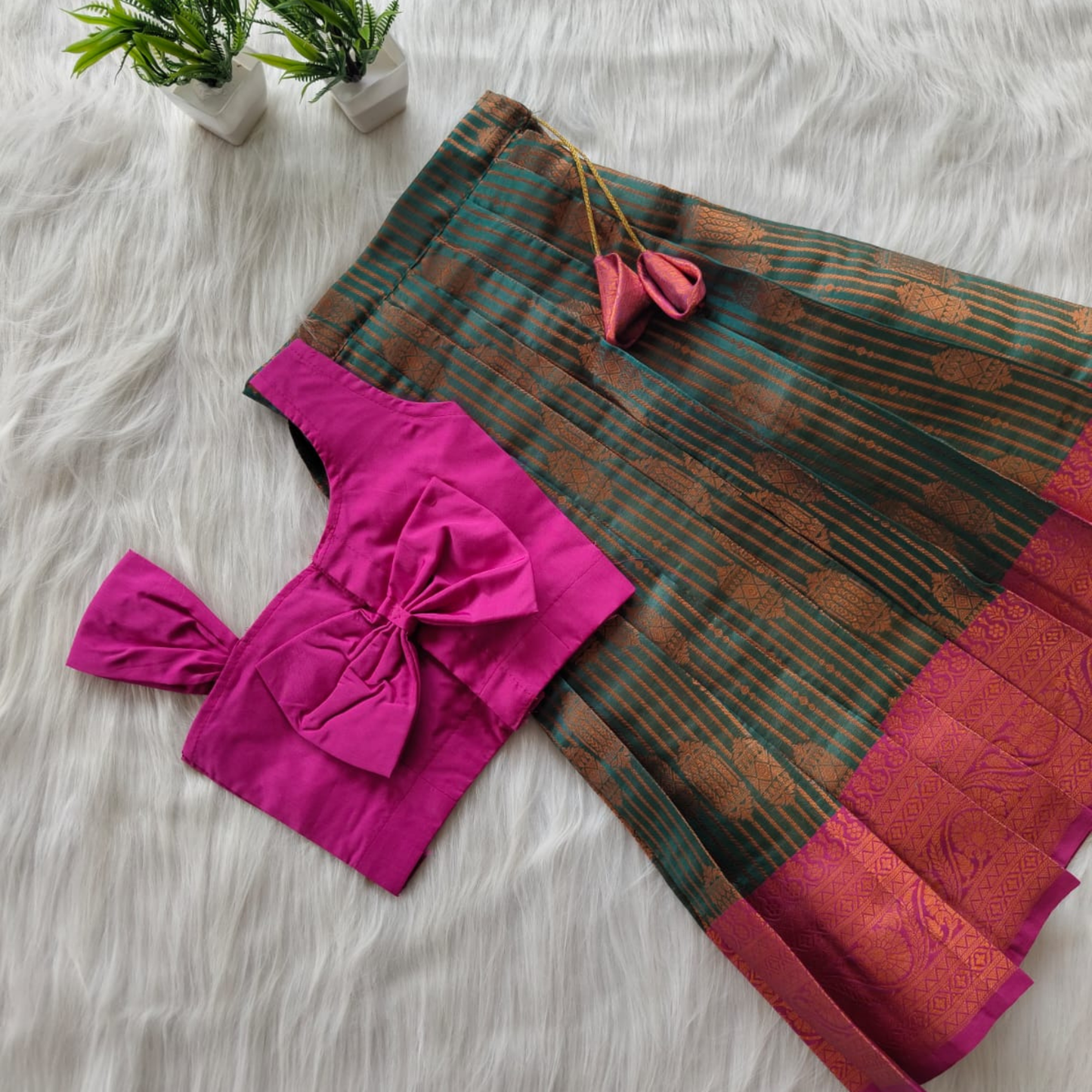 Magenta Grace Silk Set