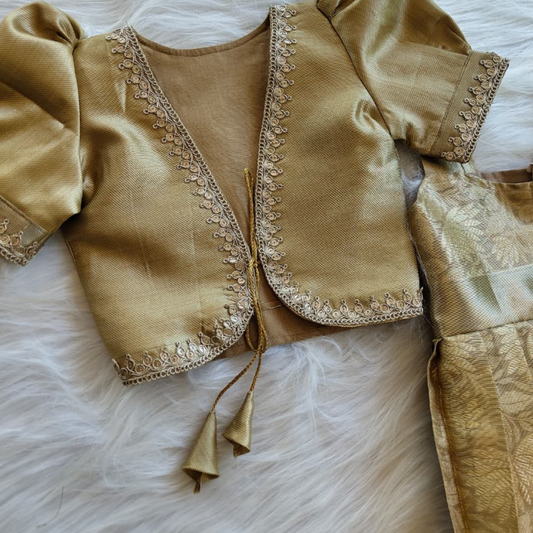 Heritage Pleated Festive Dress / Mini Maharani Ensemble